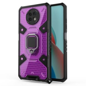 For Xiaomi Redmi Note 9 5G Space PC+TPU Ring Holder Protective Case(Purple) (OEM)