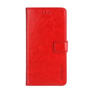 For ZTE Blade X1 5G idewei Crazy Horse Texture Horizontal Flip Leather Case with Holder & Card Slots & Wallet(Red) (idewei) (OEM)