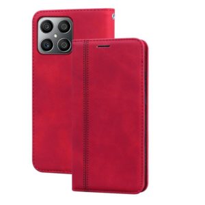 For Honor X8 / X30i Frosted Business Magnetic Flip Leather Phone Case(Red) (OEM)