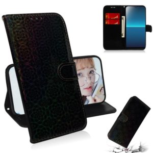 For Sony Xperia L4 Solid Color Colorful Magnetic Buckle Horizontal Flip PU Leather Case with Holder & Card Slots & Wallet & Lanyard(Black) (OEM)