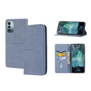 For Nokia G21 / G11 Woven Texture Stitching Magnetic PU Leather Phone Case(Grey) (OEM)