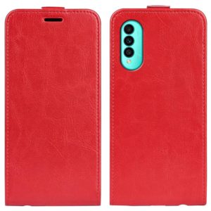 For Wiko T50 R64 Texture Vertical Flip Leather Phone Case(Red) (OEM)
