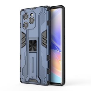For Honor 60 SE Supersonic PC + TPU Phone Case with Holder(Blue) (OEM)