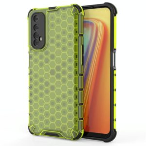 For OPPO Realme 7 Shockproof Honeycomb PC + TPU Case(Green) (OEM)