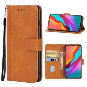 Leather Phone Case For Infinix Hot 12i(Brown) (OEM)