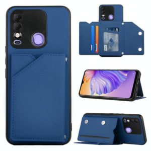 For Tecno Spark 8 Skin Feel PU + TPU + PC Phone Case(Blue) (OEM)