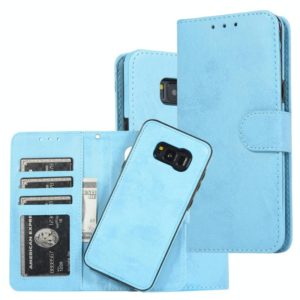 For Samsung Galaxy S8+ Retro 2 in 1 Detachable Magnetic Horizontal Flip TPU + PU Leather Case with Holder & Card Slots & Photo Frame & Wallet(Sky Blue) (OEM)
