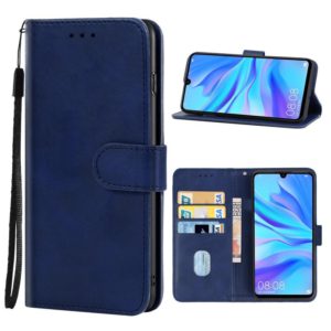 For Huawei nova 4e Leather Phone Case(Blue) (OEM)