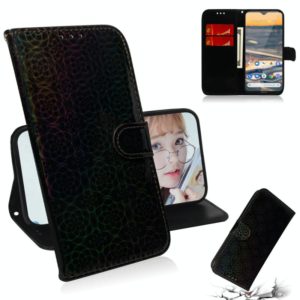 For Nokia 5.3 Solid Color Colorful Magnetic Buckle Horizontal Flip PU Leather Case with Holder & Card Slots & Wallet & Lanyard(Black) (OEM)