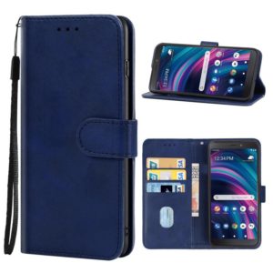 For BLU View 3 B140DL Leather Phone Case(Blue) (OEM)