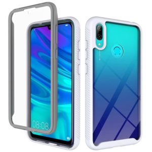 For Huawei Y7 (2019) Starry Sky Solid Color Series Shockproof PC + TPU Protective Case(White) (OEM)