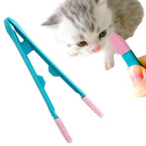Cat Eye Brush Pet Eye Cleaner Cat Hair Knot Brush(Blue Pink) (OEM)