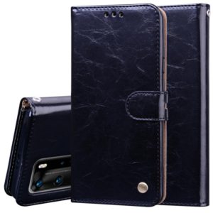 For Huawei P40 Pro Business Style Oil Wax Texture Horizontal Flip Leather Case, with Holder & Card Slots & Wallet(Black) (OEM)