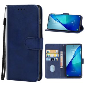 Leather Phone Case For TCL 20L+(Blue) (OEM)