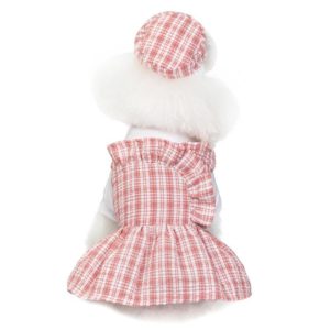Pet Clothes Dog Dress Summer Thin Uniform Skirt, Size: S(Pink) (OEM)