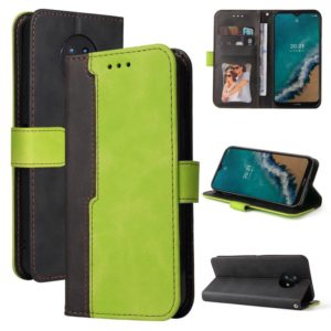 For Nokia G50 Business Stitching-Color Horizontal Flip PU Leather Phone Case(Green) (OEM)