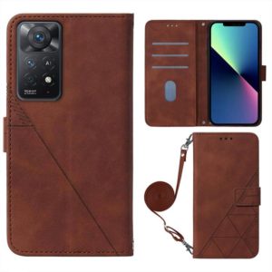 For Infinix Note 11 Pro Crossbody 3D Embossed Flip Leather Phone Case(Brown) (OEM)