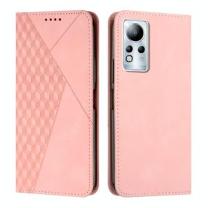 For Infinix Note 11 Diamond Splicing Skin Feel Magnetic Leather Phone Case(Rose Gold) (OEM)