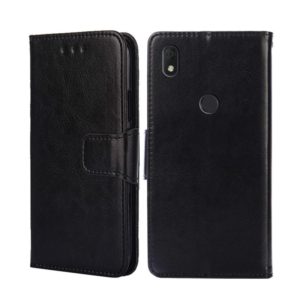 For Alcatel Axel / Lumos Crystal Texture Leather Phone Case(Black) (OEM)