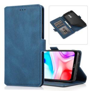 For Xiaomi Redmi 8 Retro Magnetic Closing Clasp Horizontal Flip Leather Case with Holder & Card Slots & Photo Frame & Wallet(Blue) (OEM)