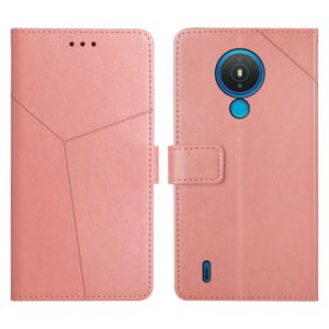 For Nokia 1.4 Y Stitching Horizontal Flip Leather Phone Case(Rose Gold) (OEM)