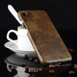 Shockproof Litchi Texture PC + PU Case for Huawei Honor Play 8A (Brown) (OEM)