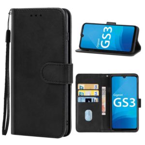 Leather Phone Case For Gigaset GS3(Black) (OEM)