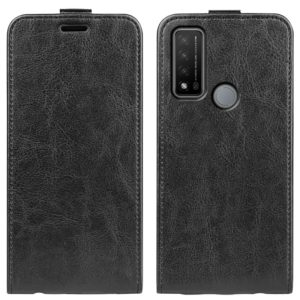 For TCL 20 R 5G R64 Texture Single Vertical Flip Leather Phone Protective Case with Card Slots & Photo Frame(Black) (OEM)