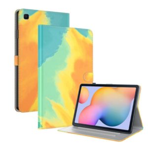 For Samsung Galaxy Tab S6 Lite 10.4 inch P610 / P615 Voltage Watercolor Pattern Skin Feel Magnetic Horizontal Flip PU Leather Case with Holder & Card Slots & Photo Frame & Sleep / Wake-up Function(Autumn Leaves) (OEM)
