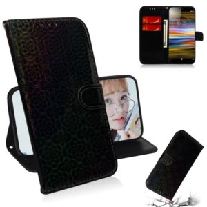 For Sony Xperia L3 Solid Color Colorful Magnetic Buckle Horizontal Flip PU Leather Case with Holder & Card Slots & Wallet & Lanyard(Black) (OEM)