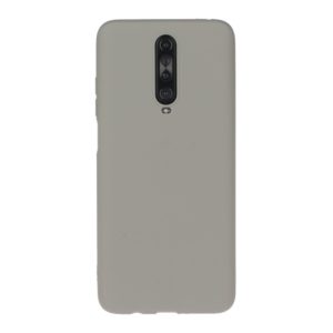For Xiaomi Redmi K30 Solid Color Frosted TPU Phone Case(Gray) (OEM)