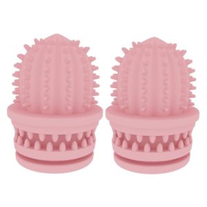 Pet Cleaning Teeth TPR Cactus Lightweight Bite-resistant Educational Toys(Light Pink) (OEM)