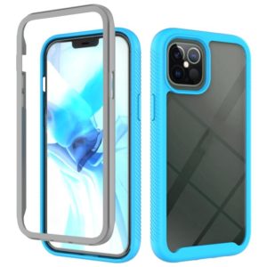 For iPhone 12 Pro Max Starry Sky Solid Color Series Shockproof PC + TPU Protective Case(Light Blue) (OEM)