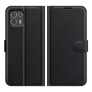 For Motorola Edge 20 lite 5G Litchi Texture Horizontal Flip Phone Protective Case with Holder & Card Slots & Wallet(Black) (OEM)