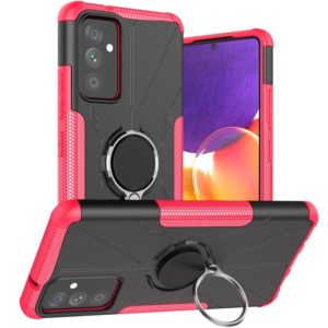 For Samsung Galaxy A82 5G Machine Armor Bear Shockproof PC + TPU Protective Case with Ring Holder(Rose Red) (OEM)