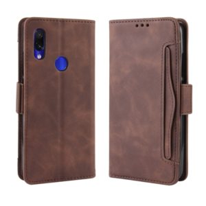 Wallet Style Skin Feel Calf Pattern Leather Case For Xiaomi Redmi 7,with Separate Card Slot(Brown) (OEM)