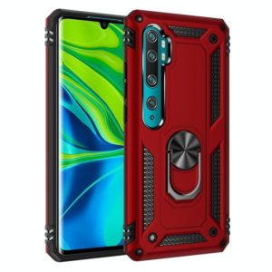 For Xiaomi Mi CC9 Pro Armor Shockproof TPU + PC Protective Case with 360 Degree Rotation Holder(Red) (OEM)