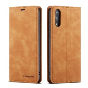 For Huawei P20 Forwenw Dream Series Oil Edge Strong Magnetism Horizontal Flip Leather Case with Holder & Card Slots & Wallet & Photo Frame(Brown) (Forwenw) (OEM)