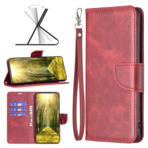 For Infinix Hot 11s NFC Lambskin Texture Pure Color Flip Leather Phone Case(Red) (OEM)