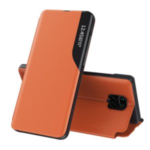 For Xiaomi Redmi Note 9 Pro Attraction Flip Holder Leather Phone Case(Orange) (OEM)