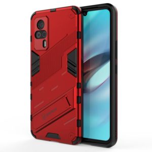 For vivo S9e Punk Armor 2 in 1 PC + TPU Shockproof Case with Invisible Holder(Red) (OEM)