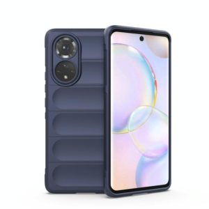 For Huawei Nova 9/Honor 50 Magic Shield TPU + Flannel Phone Case(Dark Blue) (OEM)