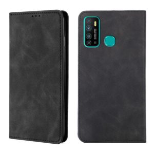 For Infinix Hot 9 / Note 7 Lite X655C Skin Feel Magnetic Horizontal Flip Leather Case with Holder & Card Slots(Black) (OEM)