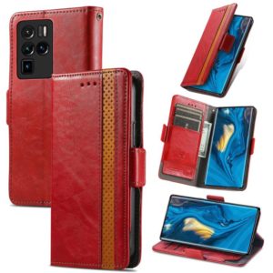 For ZTE Nubia Z30 Pro CaseNeo Business Splicing Dual Magnetic Buckle Horizontal Flip PU Leather Case with Holder & Card Slots & Wallet(Red) (OEM)