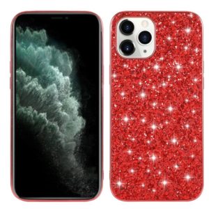 For iPhone 12 Pro Max Glitter Powder Shockproof TPU Protective Case(Red) (OEM)