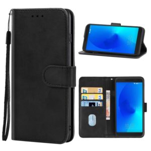Leather Phone Case For Alcatel 3 2018(Black) (OEM)