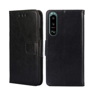 For Sony Xperia 5 III Crystal Texture Leather Phone Case(Black) (OEM)