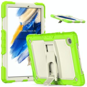 For Samsung Galaxy Tab A8 10.5 2021 Shockproof Beige Silicone + PC Tablet Protective Case(Yellow Green) (OEM)