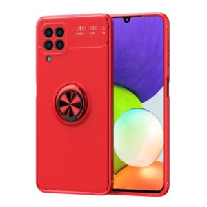 For Samsung Galaxy A22 4G Metal Ring Holder 360 Degree Rotating TPU Case(Red) (OEM)