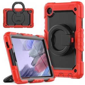 For Samsung Galaxy Tab A7 Lite Bracelet Holder Silicone + PC Tablet Case(Red) (OEM)